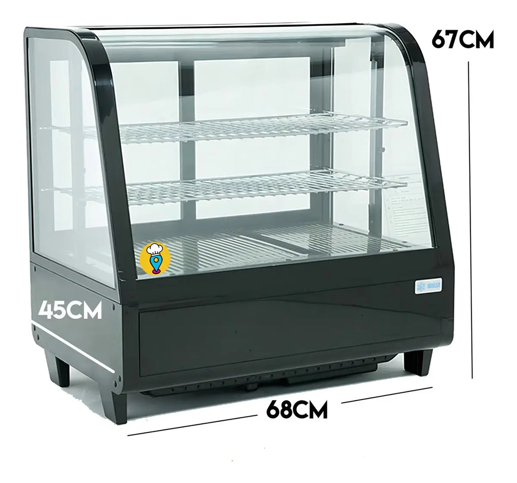 Vitrina Refrigerada Nr-rtw100l Medidas 68 X 45 X 67cm Estilo de vidrio Curvo